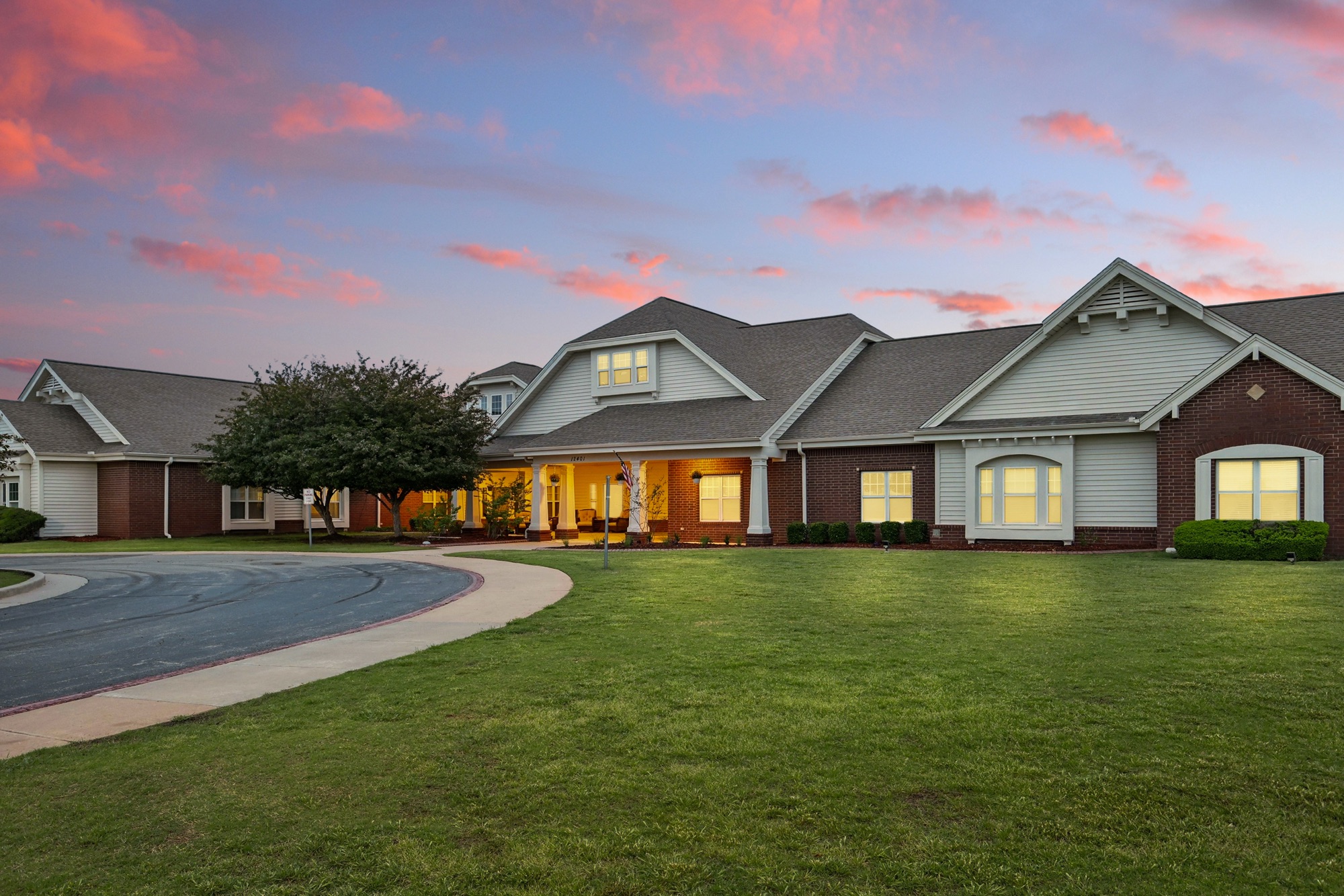 Twilight exterior — Dorset Place